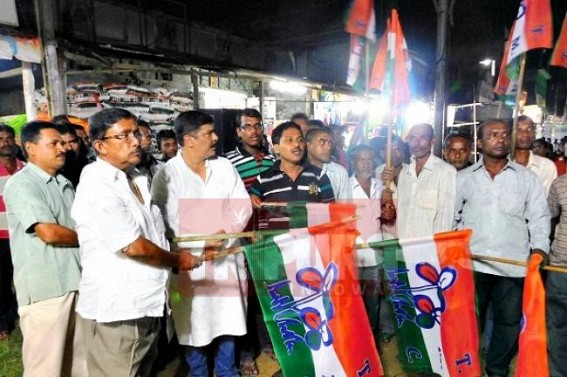 TMC held mass meeting at Ambassa: 200 supporters joined from Congress and CPI-M